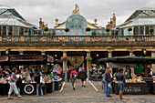 People and foodstalls, Covent Garden Market, London