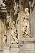 Sculptures at the front entrance of the Paris Opera,France, Ile-de-France, Paris, France