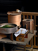 Old Shinto offerings, Kashima Jingu Shinto Shrine, Kashima , Japan