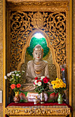 Statue in Chaukhtatgyi Buddha Temple, Yangon, Myanmar, Asia