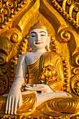 Kyaik Tan Lan or Kyaikthanlan Pagoda in Mawlamyine, Myanmar, Asia