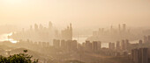 Chongqing im Nebel oder Verschmutzungssmog