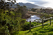 Wandel Pad, a hiking and nature trail along a river estuary,  Stanford, South Africa