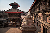 Blick zum Königspalast, Bhaktapur, Durbar Square, Lalitpur, Kathmandu Tal, Nepal, Himalaya, Asien, UNESCO Weltkulturerbe
