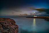 Der Leuchtturm Far d´Artrutx, Menorca, Balearen, Balearische Inseln, Spanien, Europa
