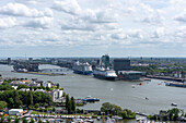 Kreuzfahrtschiffe, Fähren, Hafen, Amsterdam, Noord-Holland, Niederlande