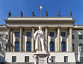 Humboldt Universität, Helmholz Statue, Berlin-Mitte, Berlin, Deutschland
