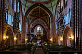 Meldorf Cathedral from the inside, Meldorf, Dithmarschen, North Sea Coast, Schleswig Holstein, Germany, Europe