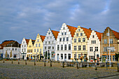At the market square, Friedrichstadt, North Friesland, North Sea coast, Schleswig Holstein, Germany, Europe