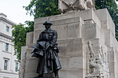 Royal Artillery Memorial, königliches Artilleriedenkmal des Ersten Weltkriegs, Hyde Park Corner, London, Großbritannien