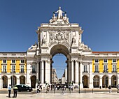 The Praça do Comércio (Commerce Plaza) is a large, harbour-facing plaza in Portugal's capital, Lisbon