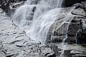 Nerech waterfall, Val de Valier - Riberot- Valley, Ariège Pyrenees Regional Natural Park, Pyrenees Mountains, France.