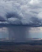 Monsunfeuchtigkeit ist während des heißen Sommers im Marble Canyon im Grand Canyon National Park, Arizona, angekommen.