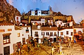 Bethlehem Weihnachtskrippe Portal. Altstadt monumentale Stadt Antequera, Provinz Malaga. Andalusien, Südspanien. Europa.