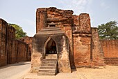 Tharabar gate and walls,Old Bagan village,Mandalay region,Myanmar,Asia.