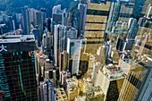 China, Hong Kong, Hong Kong Island, Blick vom Central Plaza Tower.