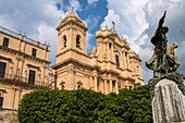 Cathedral and Monument of the First World War,Noto,Siracusa,Sicily,Italy.