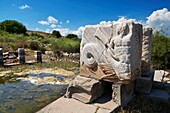 Roman Great Harbour Monument opened by the city of Miletus either in honour of the achievements of Pompeius in his war against the pirates (67 BC) or for the victory of Augustus over Mark Antony and Cleopatra in the battle of Actium (31 BC). Miletus Archaeological Site,Anatolia,Turkey.