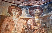 Nikortsminda ( Nicortsminda ) St Nicholas Georgian Orthodox Cathedral rich interior frescoes,16th century,Nikortsminda,Racha region of Georgia (country). A UNESCO World Heritage Tentative Site.
