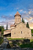 Die Verklärungskirche des Klosters Ikalto wurde vom Heiligen Zenon, einem der 13 syrischen Väter, im späten 6. Jahrhundert gegründet. In der Nähe von Telawi, Kachetien, Ostgeorgien (Land).
