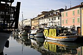 Harbor channel Leonardesque,Cesenatico,Forli-Cesena,Emilia Romagna,Italy.
