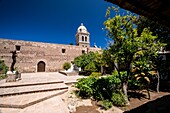 Courtyard of the Mission of Nuestra Senora de Loreto Concho (Mission of Our Lady of Loreto). UNESCO World Heritage Site. Loreto,Baja California Sur,Mexico.