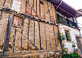 Traditionelle Architektur. Las Casas del Conde. Sierra de Francia. Salamanca. Kastilien Leon. Spanien.