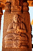 Sculpture of Lord Buddha at the Vittala Temple,Hampi,Karnataka,India.