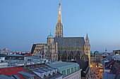 View of St. Stephen's Cathedral from the north, 1st district, Vienna, Austria