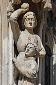 Statues in the facade of St. Stephen's Cathedral, 1st district, Vienna, Austria