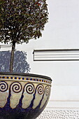 Decorated scala at the entrance of the Vienna Secession exhibition house by Joseph Maria Olbrich, Vienna, Austria