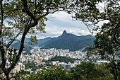 View of the city and Corcovado from Sugarloaf Mountain, Rio de Janeiro, Brazil, South America