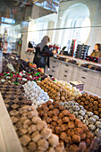 Dumon chocolate shop, Simon Stevinplein Square, Bruges, Belgium, Europe
