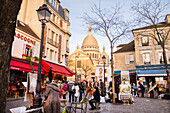Place du Tertre, von Sacre Coeur, Montmartre, Paris, Frankreich, Europa