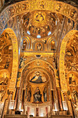 Capella Palatina, UNESCO-Weltkulturerbe, Palermo, Sizilien, Italien, Mittelmeer, Europa