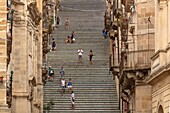 Treppe von Santa Maria del Monte, Caltagirone, Catania, Val di Noto, UNESCO-Weltkulturerbe, Sizilien, Italien, Europa