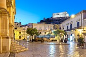 Town Hall Square, Scicli, Val di Noto, UNESCO World Heritage Site, Ragusa, Sicily, Italy, Europe