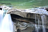 Rearguard Falls on Mount Robson, British Columbia, West Canada