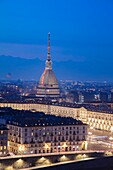 Blick vom Monte dei Cappuccini, Turin, Piemont, Italien, Europa