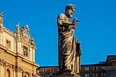 Piazza San Pietro, Vatikanstadt, UNESCO-Weltkulturerbe, Rom, Latium, Italien, Europa