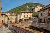 Via Toschi-Mosca, Gubbio, Province of Perugia, Umbria, Italy, Europe