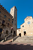 Dom von San Gimignano, Piazza del Duomo, Unesco-Welterbe, Toskana, Italien