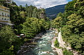 Passer river, Meran, South Tyrol, Alto Adige, Italy