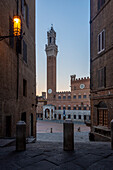Torre del Mangia am Piazzo del Campo, Unesco-Welterbe, Siena, Toskana, Italien