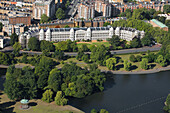 Großbritannien, London, Luftaufnahme von Sussex Place im Regents Park