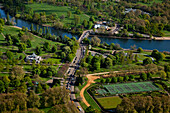 Großbritannien, London, Luftaufnahme des Hyde Park und der Serpentine