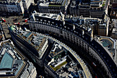 UK, London, Luftaufnahme der Regent Street bis zum Piccadilly Circus