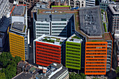Großbritannien, London, Luftaufnahme von Renzo Pianos Central Saint Giles Gebäuden