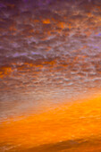 Orange sunrise sky