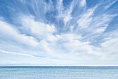 USA, Massachusetts, Cape Cod, Nantucket Island, Cirrus clouds over Nantucket Sound